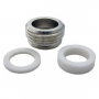 Dual Thread Faucet Aerator Adapter, 15/16-27 Male X 55/64 Female Aerator