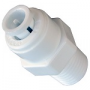 Plastic Push In Fitting, 1/4-Inch Od Tube X 1/8-Inch Male Pipe Thread Adapter