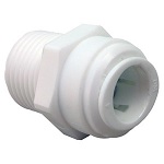 Plastic Push In Fitting, 1/2-Inch Od Tube X 1/2-Inch Male Pipe Thread Adapter