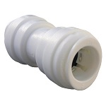 Plastic Push In Fitting, 1/2 X 1/2-Inch Od Tubing Coupling