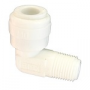 Plastic Push In Fitting, 1/4-Inch Od X 1/8-Inch , Tube X Male Pipe Thread 90 Degree Elbow