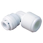 Plastic Push In Fitting, 1/4-Inch Od X 3/8-Inch , Tube X Male Pipe Thread 90 Degree Elbow