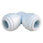 Plastic Push In Fitting, 1/4-Inch Od Tube X Tube 90 Degree Elbow