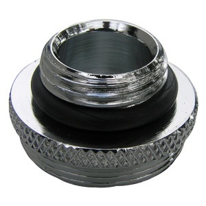 Male aerator adapter, 5/8" x 24 male threads. Use with standard female