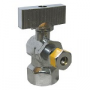 1/2 Inch Iron Pipe Inlet X 1/4 Inch Compression Outlet, 1/4 Turn, Angle Stop, Lead Free Compliant, C