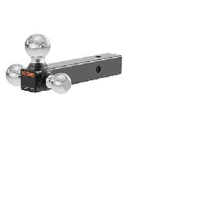 Curt 45001 Ball Mount, 8-1/2 in L, 1-7/8, 2, 2-5/16 in Dia Hitch Ball, Steel
