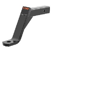 Curt 45890 Ball Mount, 11-1/2 in L, 8 in Drop, 6-1/4 in Rise, Powder-Coated