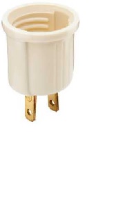 Legrand 61ICC10 Edison Adapter, 660 W, Ivory