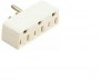 Legrand 697WCC20 Plug In Adapter, 2 -Pole, 15 A, 125 V, 3 -Outlet, White