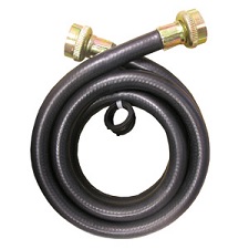 5 Foot Rubber Washing Machine Supply Hose, 3/4Inch Female Hose Thread X 3/4Inch Female Hose Thread