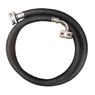 Rubber Washing Machine Hose, 3/4- Inch Female Hose Thread x 3/4- Inch Female Hose Thread X 4-Foot Lo