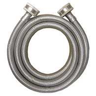 Braided Stainless Steel Washing Machine Hose, 3/4-Inch Female Hose Thread x 3/4-Inch Female Hose Thr
