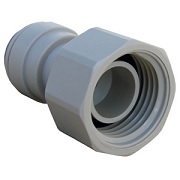 Plastic Push In Fitting, 3/8-Inch Od Tube X 1/2-Inch Female Pipe Thread For Faucet Connection