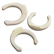 Plastic Push In Fitting, 3/8-Inch Od Locking Clips, 3 Each