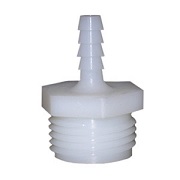 Nylon Barb Fitting, 1/4-Inch Insert X 3/4-Inch Male Garden Hose Thread Adapter, Use With I.D.Size Po
