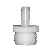 Nylon Barb Fitting, 3/8-Inch Insert X 3/4-Inch Male Garden Hose Thread Adapter, Use With I.D.Size Po