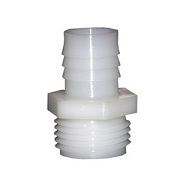 Nylon Barb Fitting, 3/4-Inch Insert X 3/4-Inch Male Garden Hose Thread Adapter, Use With I.D.Size Po