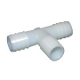 Nylon Barb Fitting, 3/4X3/4X1/2-Inch Insert Tee, Use With I.D. Size Poly Tubing