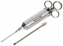 Big Green Egg Professional Grade Flavor Injector, Stainless, Double Hole Design  