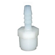 Nylon Barb Fitting, 5/16X1/4-Inch , Insert X Male Pipe Adapter, Use With I.D. Size Poly Tubing