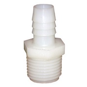 Nylon Barb Fitting, 1/2X3/8-Inch , Insert X Male Pipe Adapter, Use With I.D. Size Poly Tubing