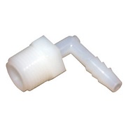 Nylon Barb Fitting, 1/2X3/8-Inch , Insert X Male Pipe, 90 Degree Elbow, Use With I.D. Size Poly Tubi