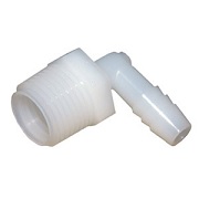 Nylon Barb Fitting, 3/8X1/2-Inch , Insert X Male Pipe, 90 Degree Elbow, Use With I.D. Size Poly Tubi