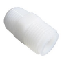 Nylon Hex Nipple, 1/4-Inch Male Pipe X Male Pipe Thread