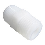 Nylon Hex Nipple, 3/8-Inch Male Pipe X Male Pipe Thread