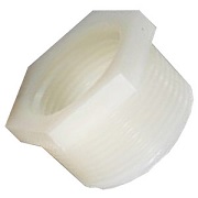 Nylon Hex Bushing, 3/8X1/4-Inch Male Pipe X Female Pipe Thread