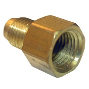 1/4 FLARE X 1/8 FEMALE PIPE THREAD BRASS ADAPTER