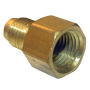1/4 FLARE X 1/8 FEMALE PIPE THREAD BRASS ADAPTER