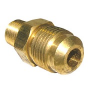 1/2 FLARE X 1/4 MALE PIPE THREAD BRASS ADAPTER