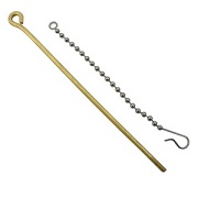 Brass Toilet Tank Ball Lift Wire & Chain, Universal Fit