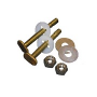 5/16" x 2-1/4" Heavy Duty Toilet Brass Bolts , Retainer Washers, Brass Washers & Nuts