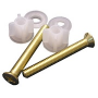 Polished Brass Toilet Seat Bolts With Nuts And Washers For Oak Toilet Seats, [2] Each