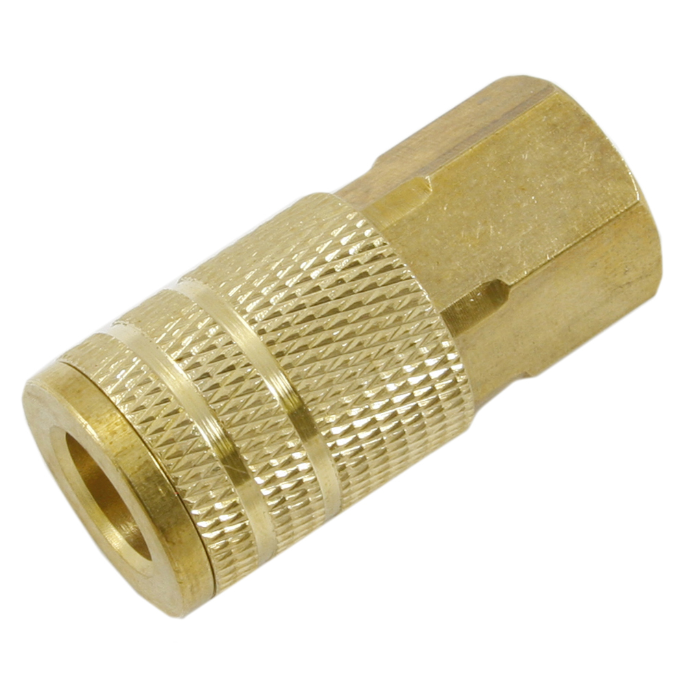 Industrial/Milton Style Coupler, 1/4 in x 3/8 in FNPT