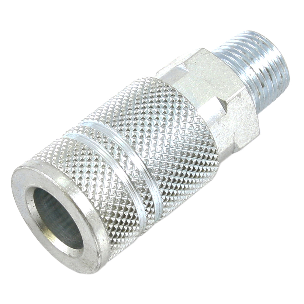 Industrial/Milton Style Coupler, 3/8 in x 3/8 in MNPT