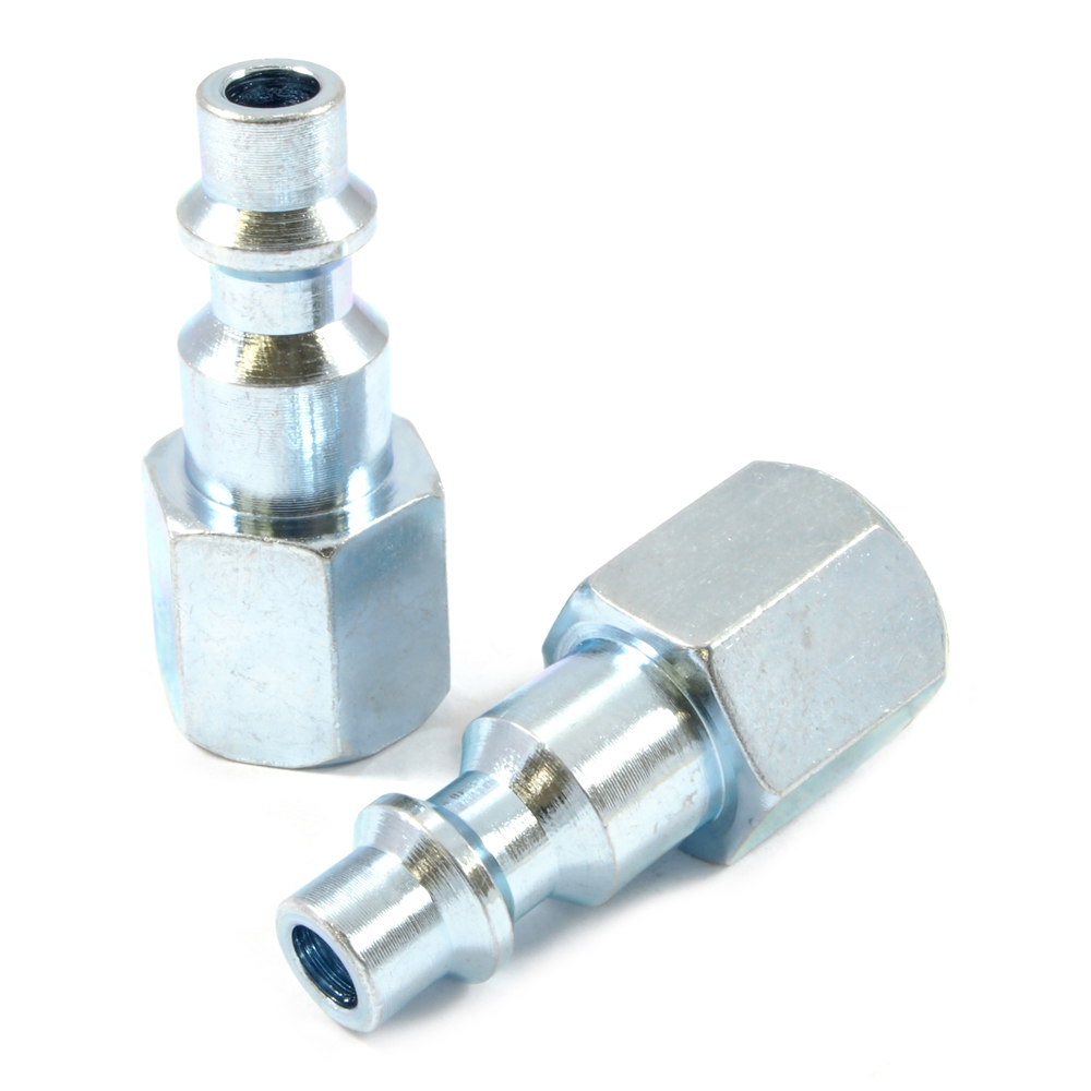 Industrial/Milton Style Plug, 1/4 in x 1/4 in FNPT (2-Pack)