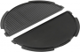 Big Green Egg Half Moon Cast Iron Plancha Griddle (Large, XL, 2XL)  