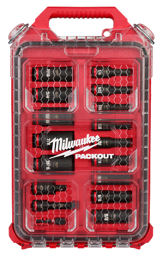 17PC SHOCKWAVE Impact Duty Socket 3/8" Drive SAE Set with PACKOUT