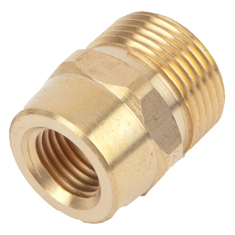 Screw Nipple, M22M x 1/4 inch FNPT