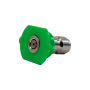 Quick Connect Flushing Nozzle, 25 Degrees x 4.0 mm, Green