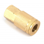 Tru-Flate Style Coupler, 1/4 in x 1/4 in FNPT