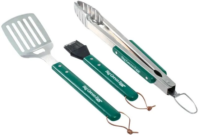 Big Green Egg 3 Piece BBQ Tool Set with Wood Handles&nbsp;&nbsp;