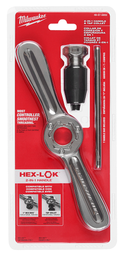 Hex-LOK� 2-in-1 Tap and Die Threading Handle & Tap Collet