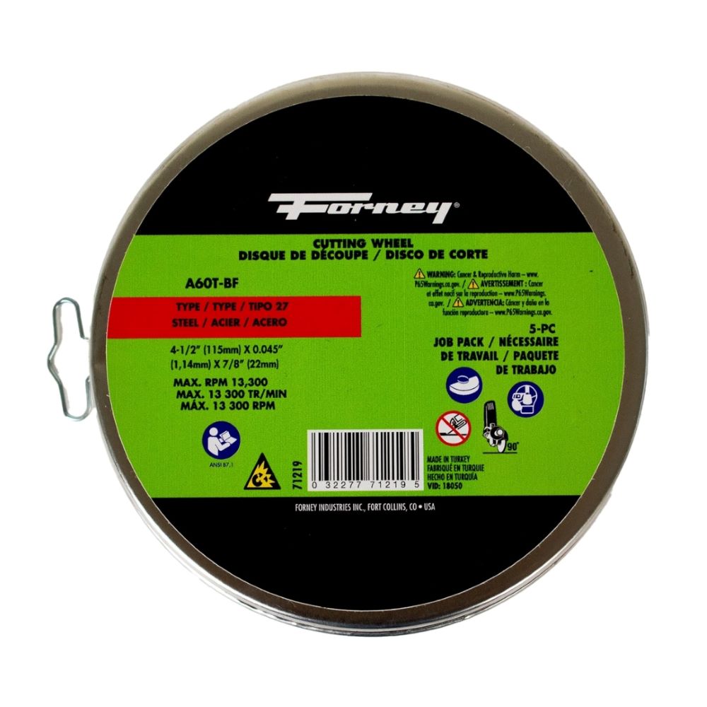 5-Pack of Forney 71793 (4-1/2 in Metal Cut-Off Wheel)