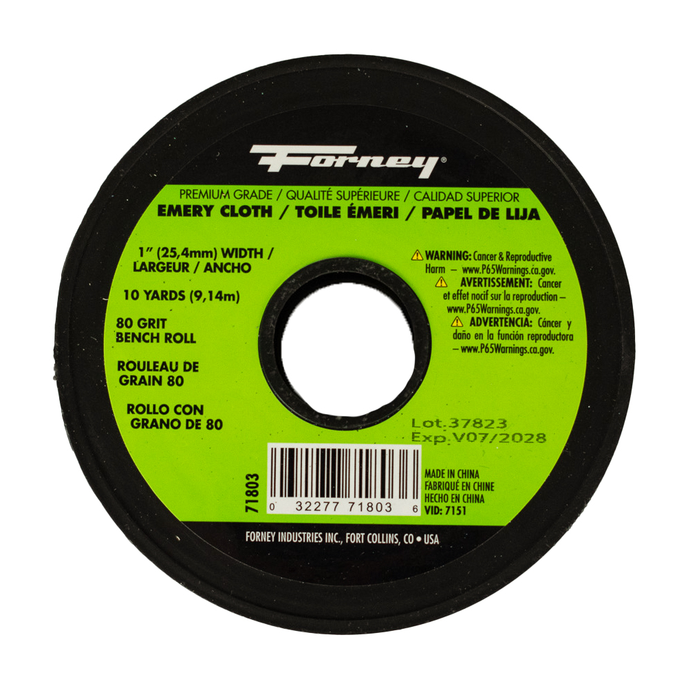 Emery Cloth Bench Roll, 80 Grit