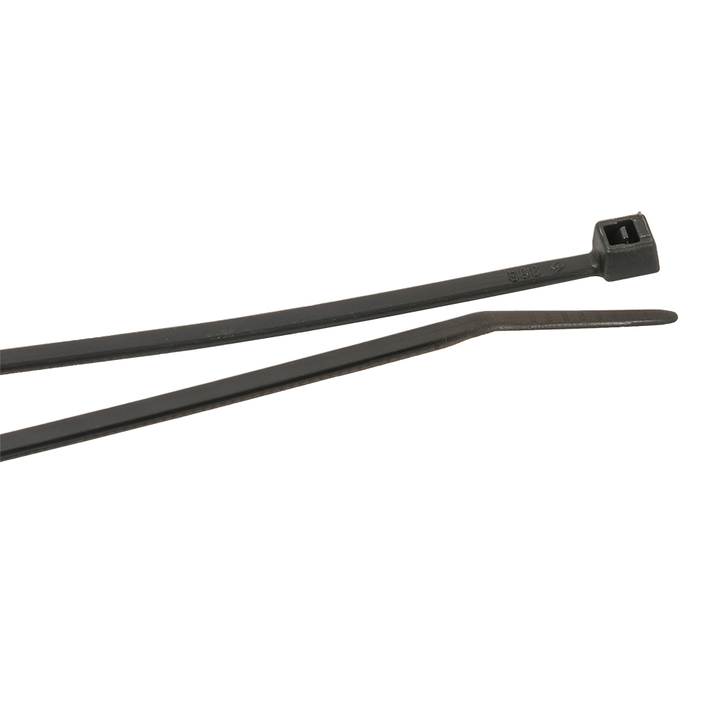 Cable Ties, 4 in Black Ultra Light-Duty, 100-Pack