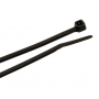 Cable Ties, 8 in Black Ultra Light-Duty, 100-Pack
